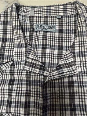 Desire Collection Black & White Plaid Shirt
